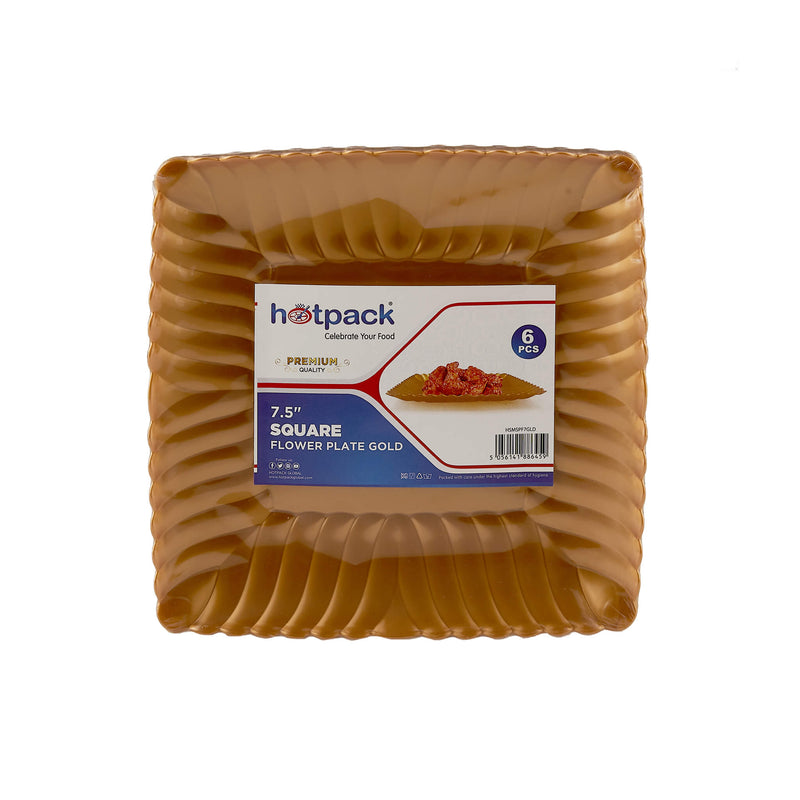 Premium Square Flower Plate - Hotpack Global