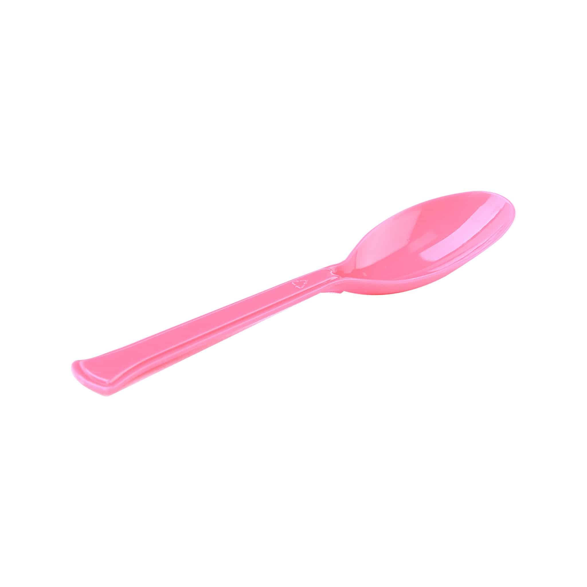 Hotpack | Plastic Ice Cream Spoon Pink Color 11.5cm Large | 2500 Pieces - Hotpack Global
