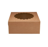 Kraft Cake Box Round With Window - Hotpack Global