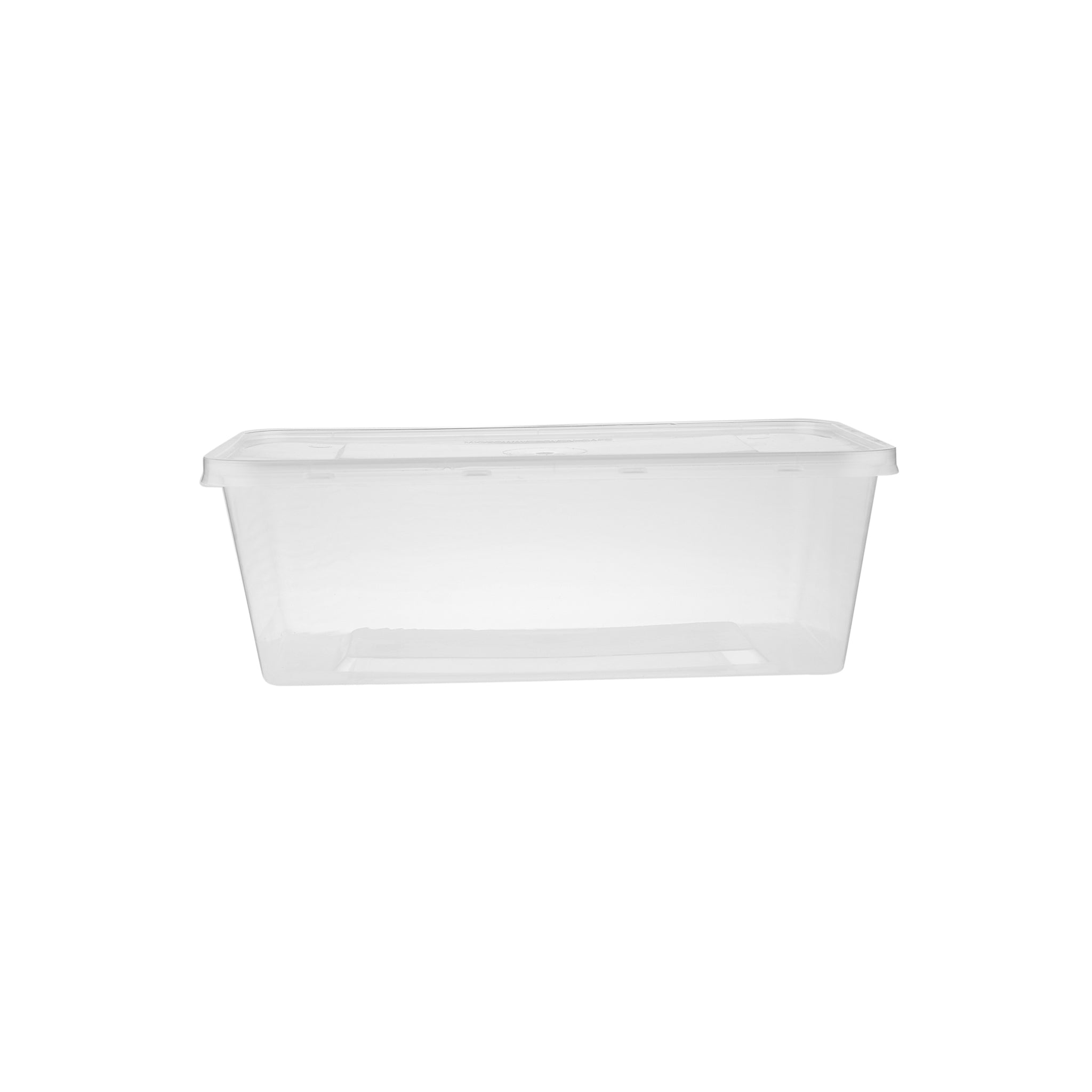 Clear Rectangle Microwavable takeaway Container 1500ml - Hotpack Global