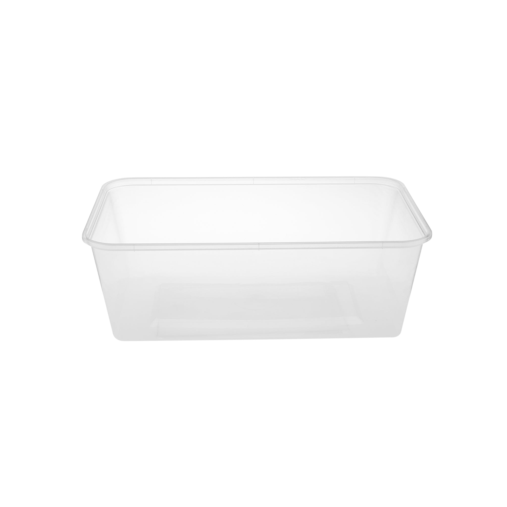 Clear Rectangle Microwavable takeaway food packaging Container 1500ml - Hotpack Global