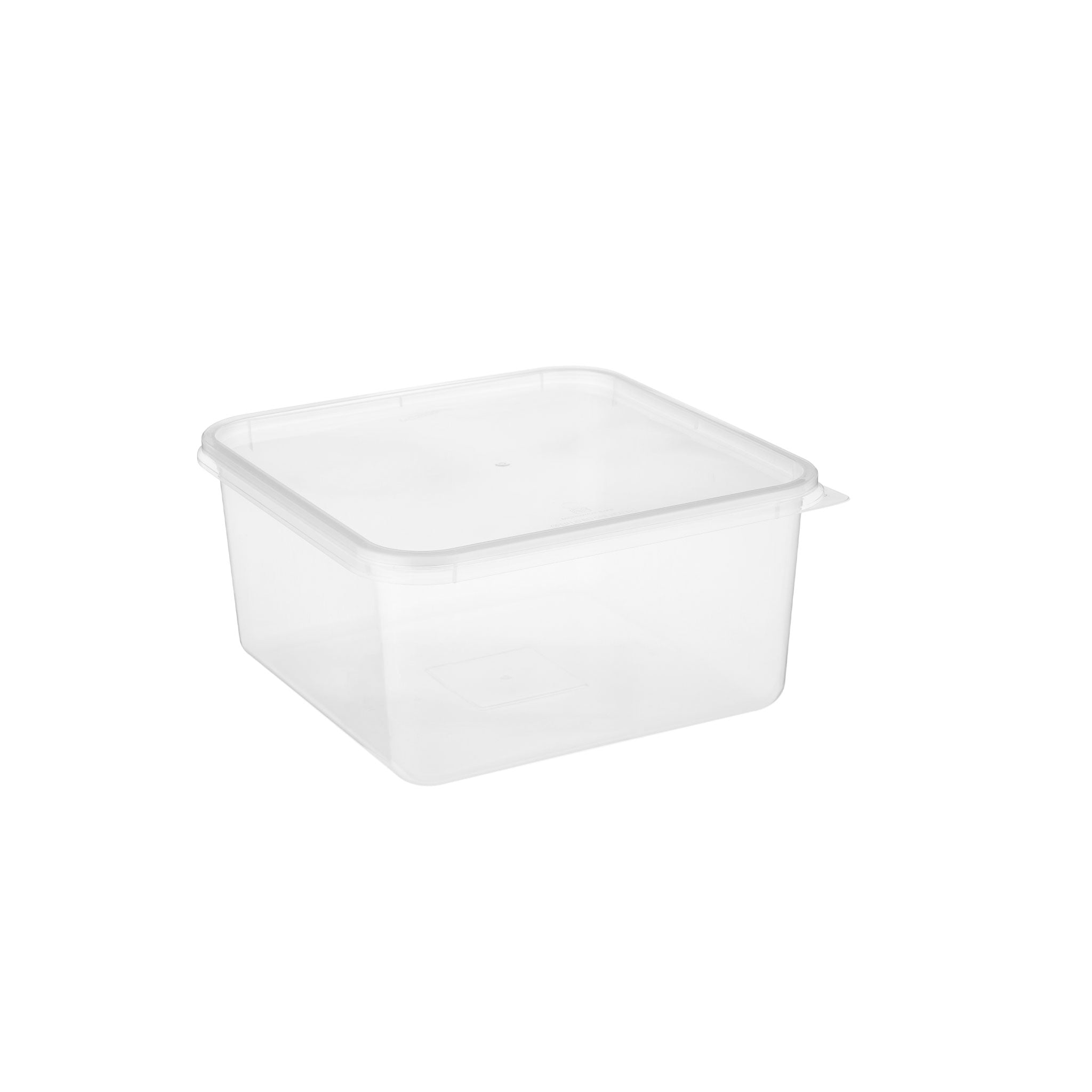 Clear Rectangle Microwavable takeaway plastic packaging Container 2000ml - Hotpack Global