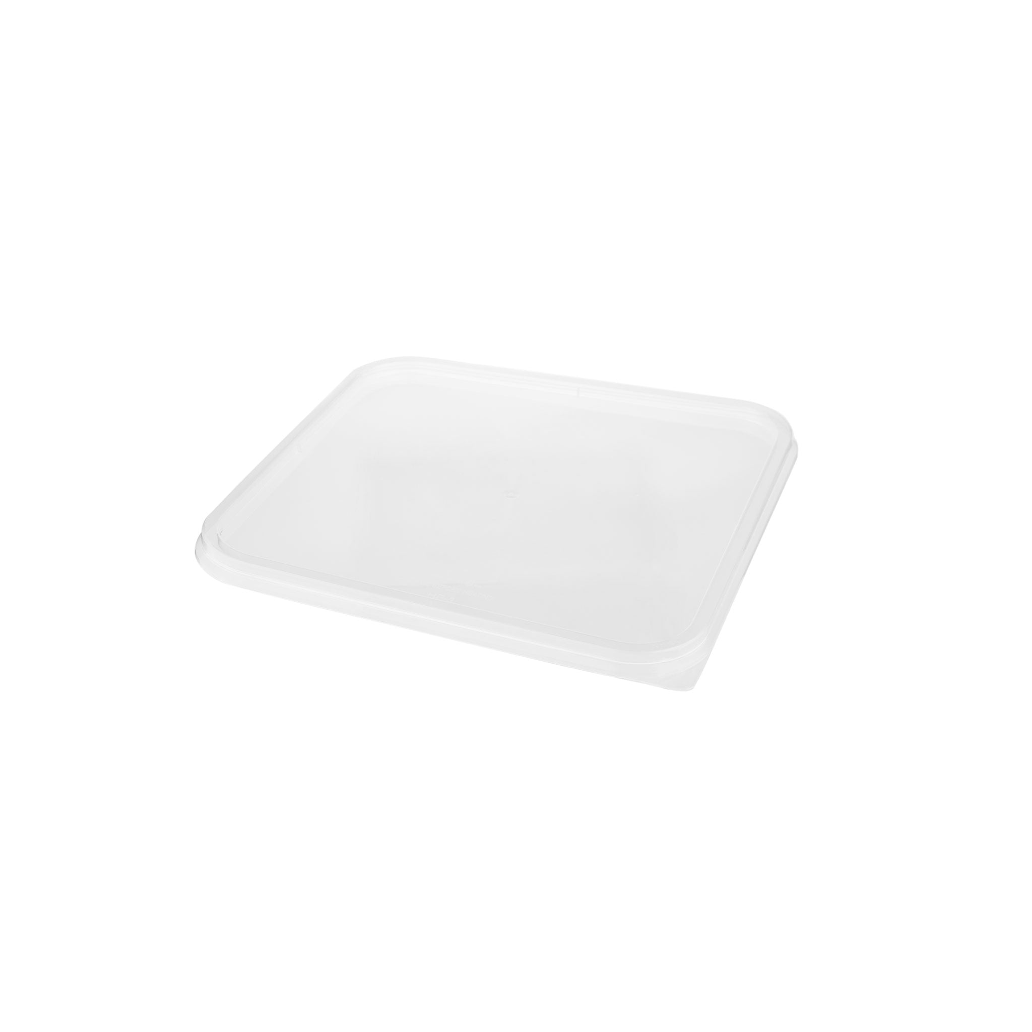 Clear Rectangle Microwavable takeaway plastic packaging Container lid 2000ml - Hotpack Global