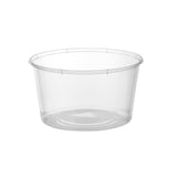Round Clear Microwavable Container 400ml with lid - Hotpack Global