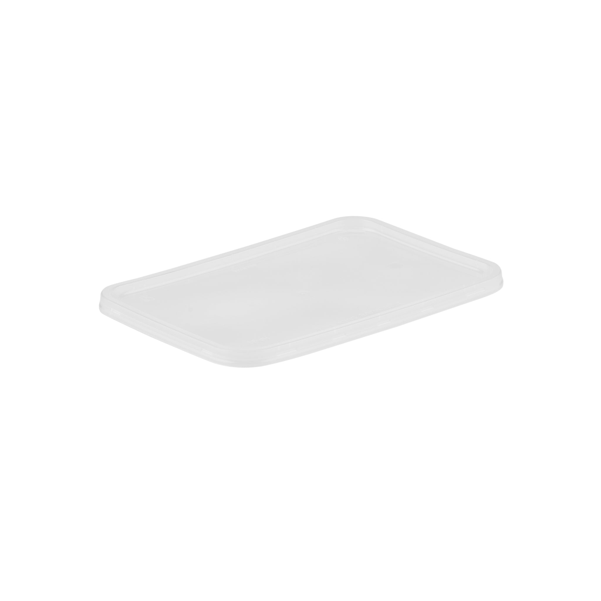 Clear Rectangle Microwavable takeaway Container lid 500ml - Hotpack Global