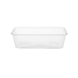 Clear Rectangle Microwavable takeaway Container 650ml - Hotpack Global