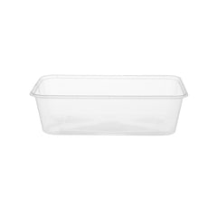 Clear Rectangle Microwavable takeaway Container 650ml - Hotpack Global