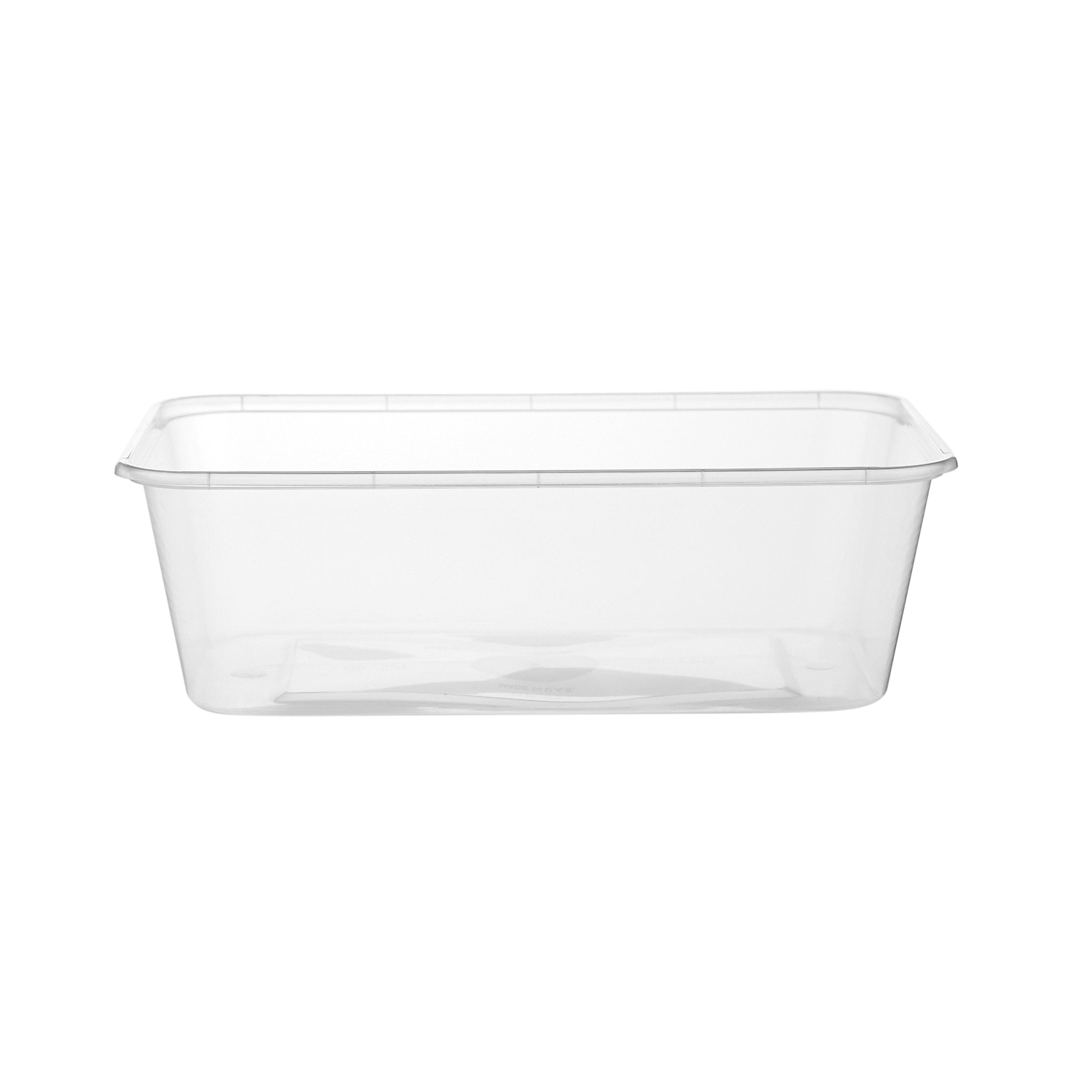 Clear Rectangle Microwavable takeaway plastic food packaging Container 750ml - Hotpack Global