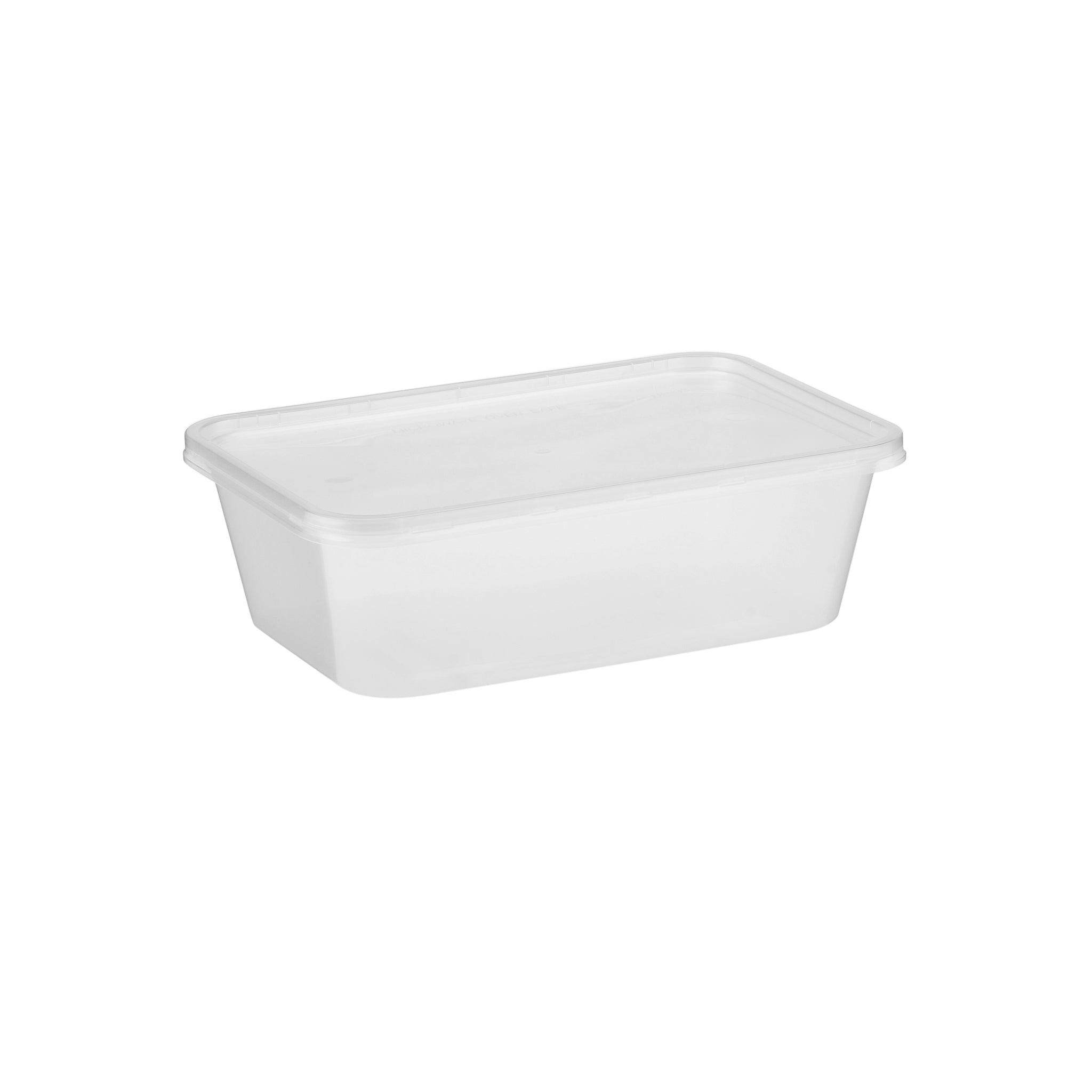 Clear Rectangle Microwavable takeaway Container 750ml - Hotpack Global