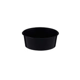 Black Round Microwavable takeaway Container 250ml - Hotpack Global