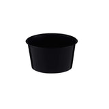 Black Round Microwavable takeaway Container 400ml  - Hotpack Global