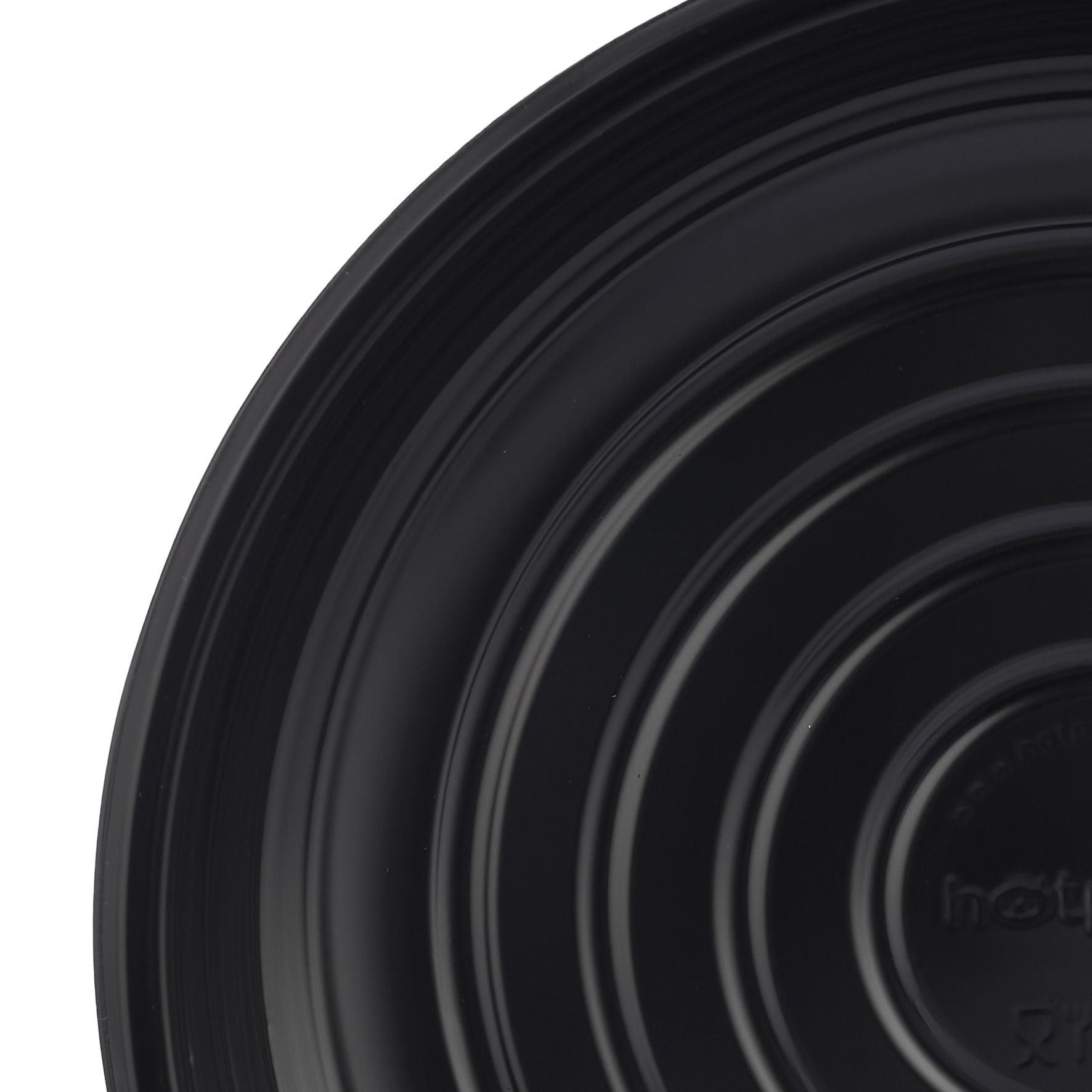 Black Round Microwave Safe Plate - Hotpack Global