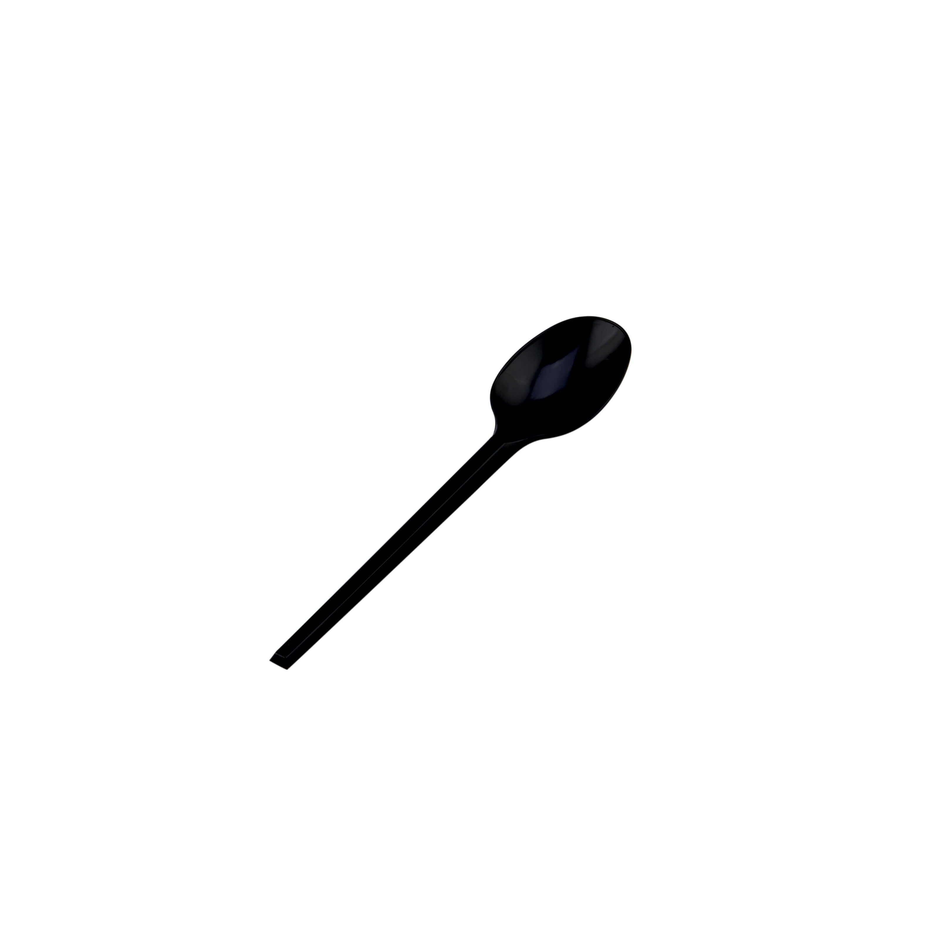 Non Brand Plastic Normal Duty Spoon Black - hotpackwebstore.com