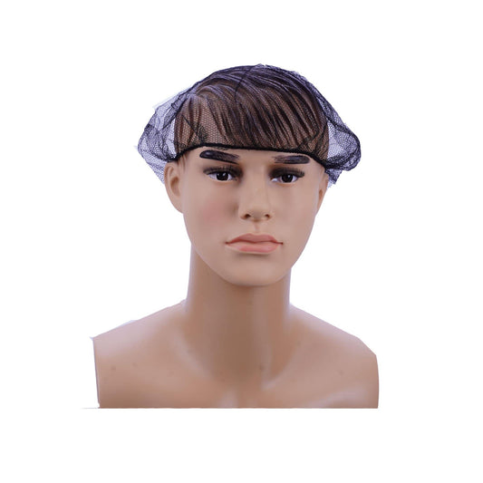 Hotpack | Nylon Hair Net Cap Black Color  | 100 Pieces X 10 Packts - Hotpack Global