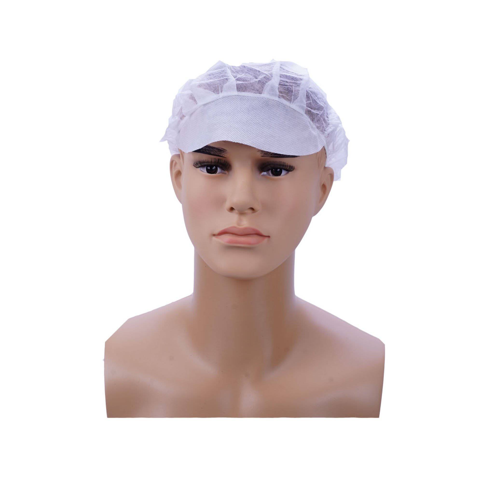 Hotpack | Non Woven Peaked Cap White | 100 Pieces X 10 Packts - Hotpack Global
