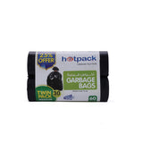 Hotpack | Twin Pack Garbage Roll Black 65x95cm 30 Gallon 25 % off Black |60 Pieces - Hotpack Global