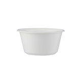 Plastic White Bowl 400ml With Lid 25 Pieces - hotpackwebstore.com