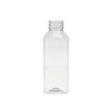 Plastic Square Bottle with Black Cap 500ml - Hotpack Global