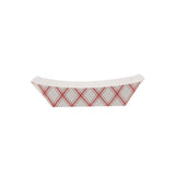 Red and White french fries Boat Tray 1/2 lb #50 - Hotpack Global