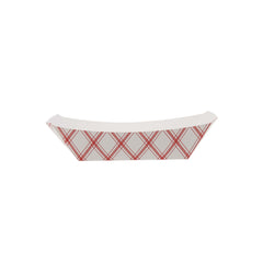 Red and White french fries Boat Tray 1/2 lb #50 - Hotpack Global
