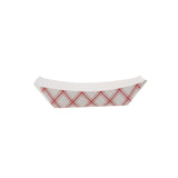 Red and White Boat Tray 1 lb #100 - Hotpack Global