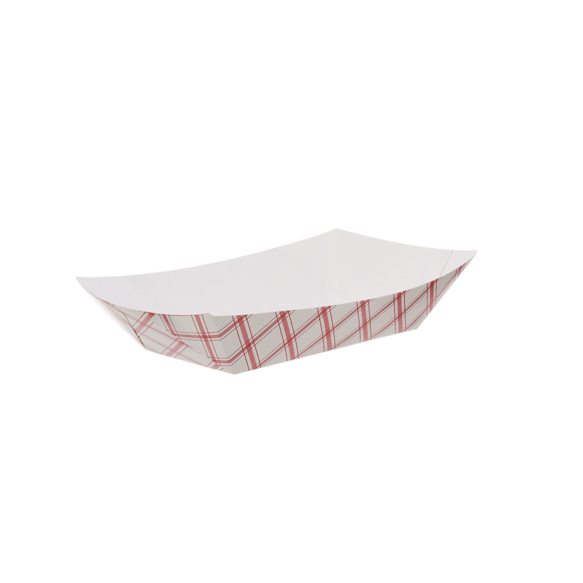 Red and White Boat Tray 3 lb #300 - Hotpack Global