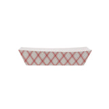 Red and White Boat Tray 5 lb #500 - Hotpack Global