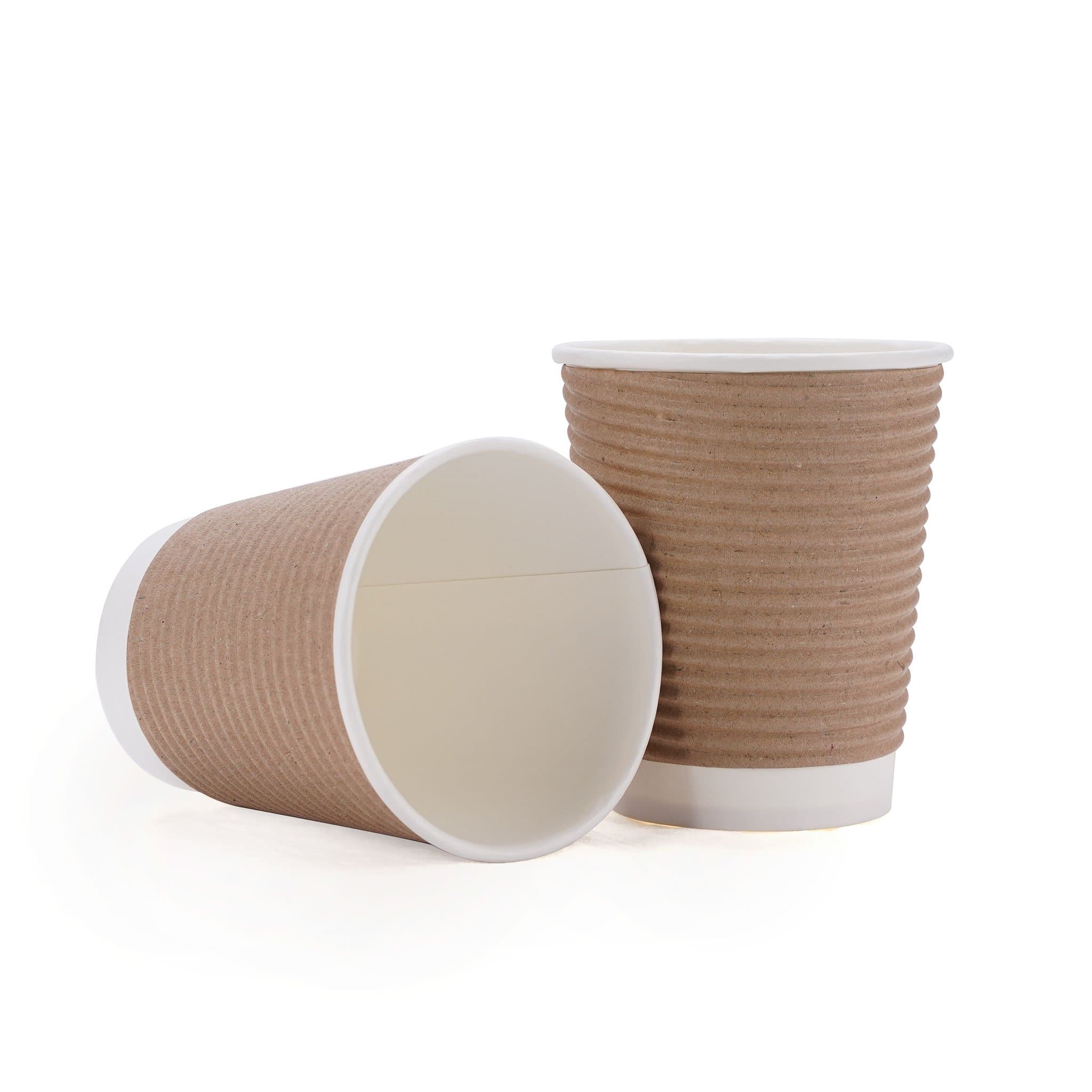 Hotpack 12 Oz Kraft Round Ripple Paper Cups 500 Pieces - Hotpack Global