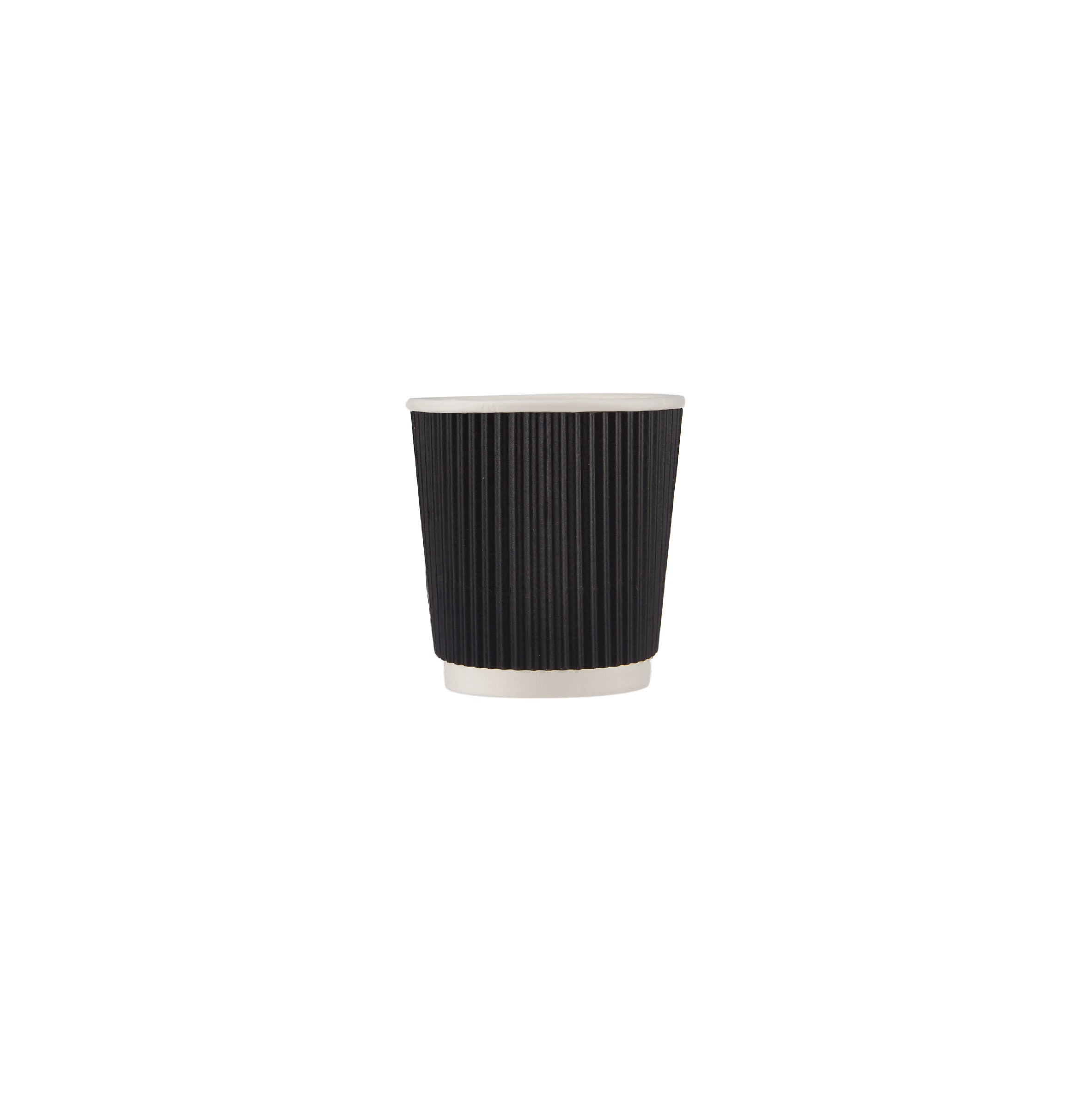 4 Oz Black Ripple Paper Cups - Hotpack UAE