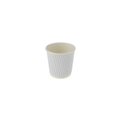 4 Oz White Ripple Paper Cups 1000 Pieces - Hotpack UAE