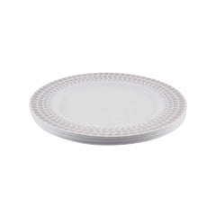 Premium Design Round Plate with Gold Rim 10 Pieces - Hotpack Global