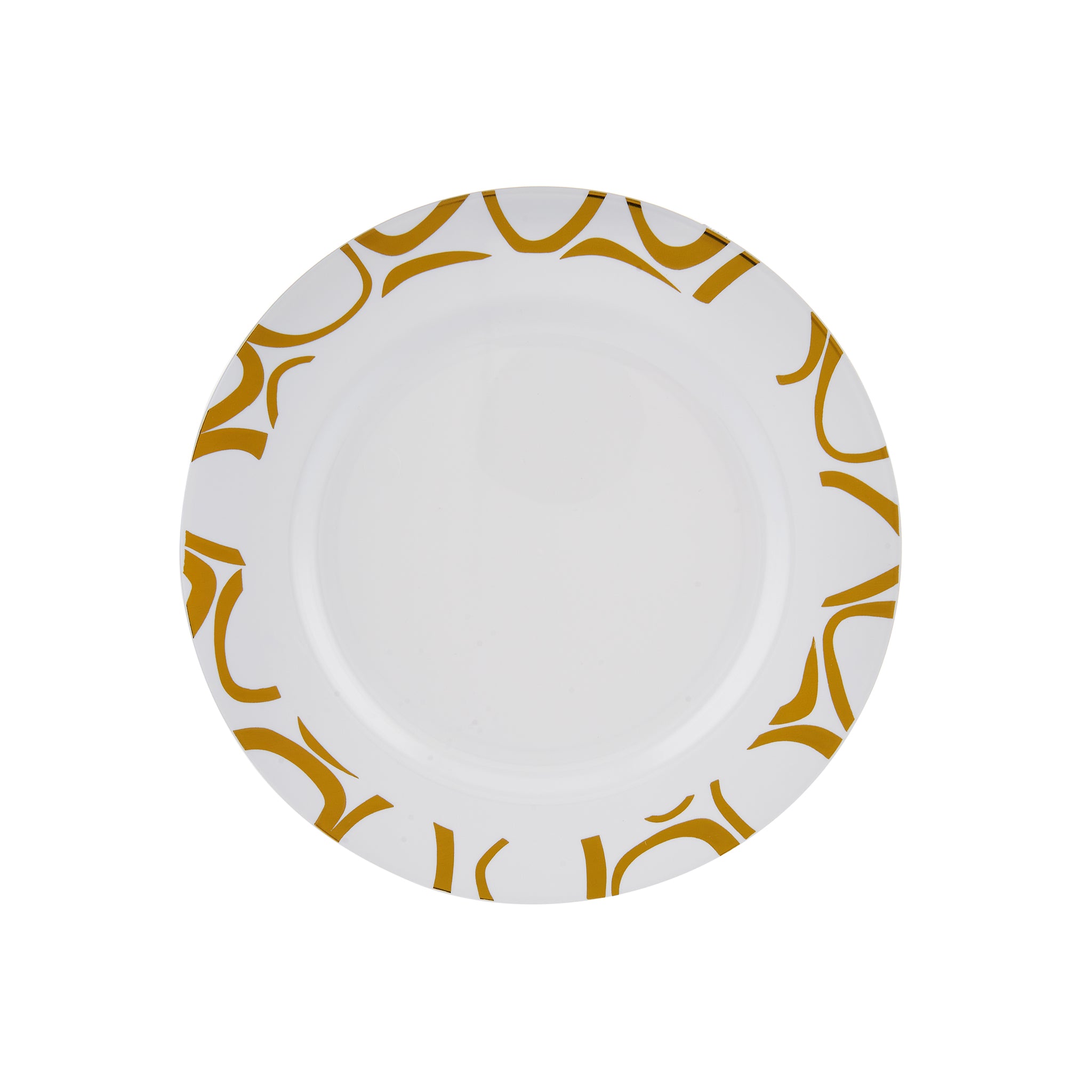 Premium Design Round Plate with Gold Rim 10 Pieces - Hotpack Global