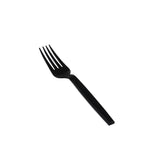 Heavy Duty Fork Black Plastic Individually Wrap 500 Pieces Hotpack Global