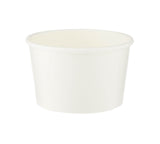 8 OZ White paper takeout noodle bowl with lid- Hotpack Global