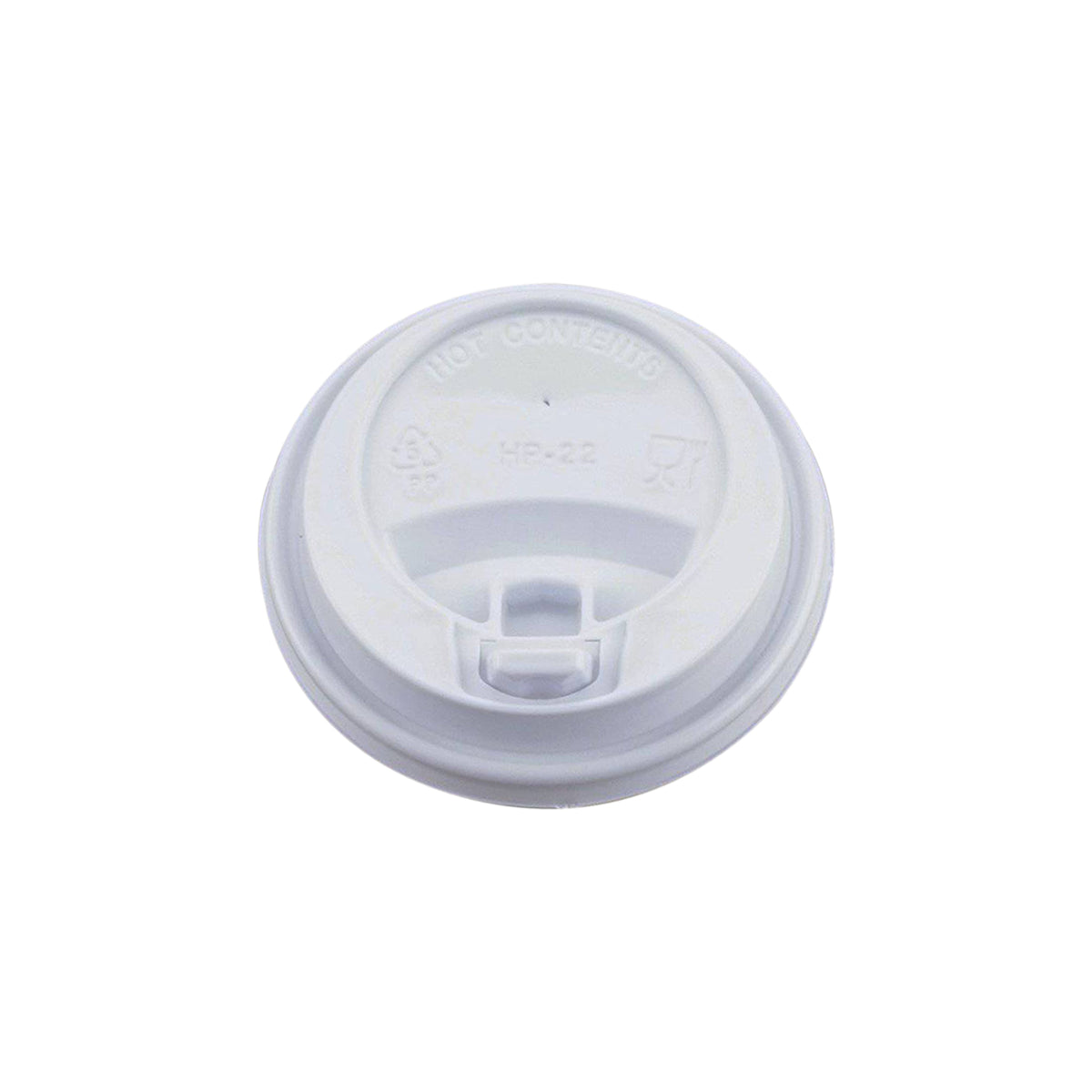 8 Oz White Lids for Paper Cups - Hotpack Global