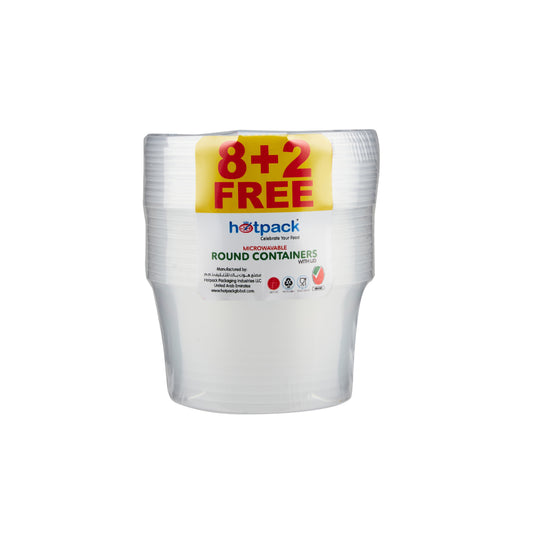Offer Pack Clear Microwavable Round Container - hotpackwebstore.com