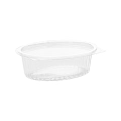 250 Pieces Clear Hinged Oval Container 250 ml - Hotpack UAE