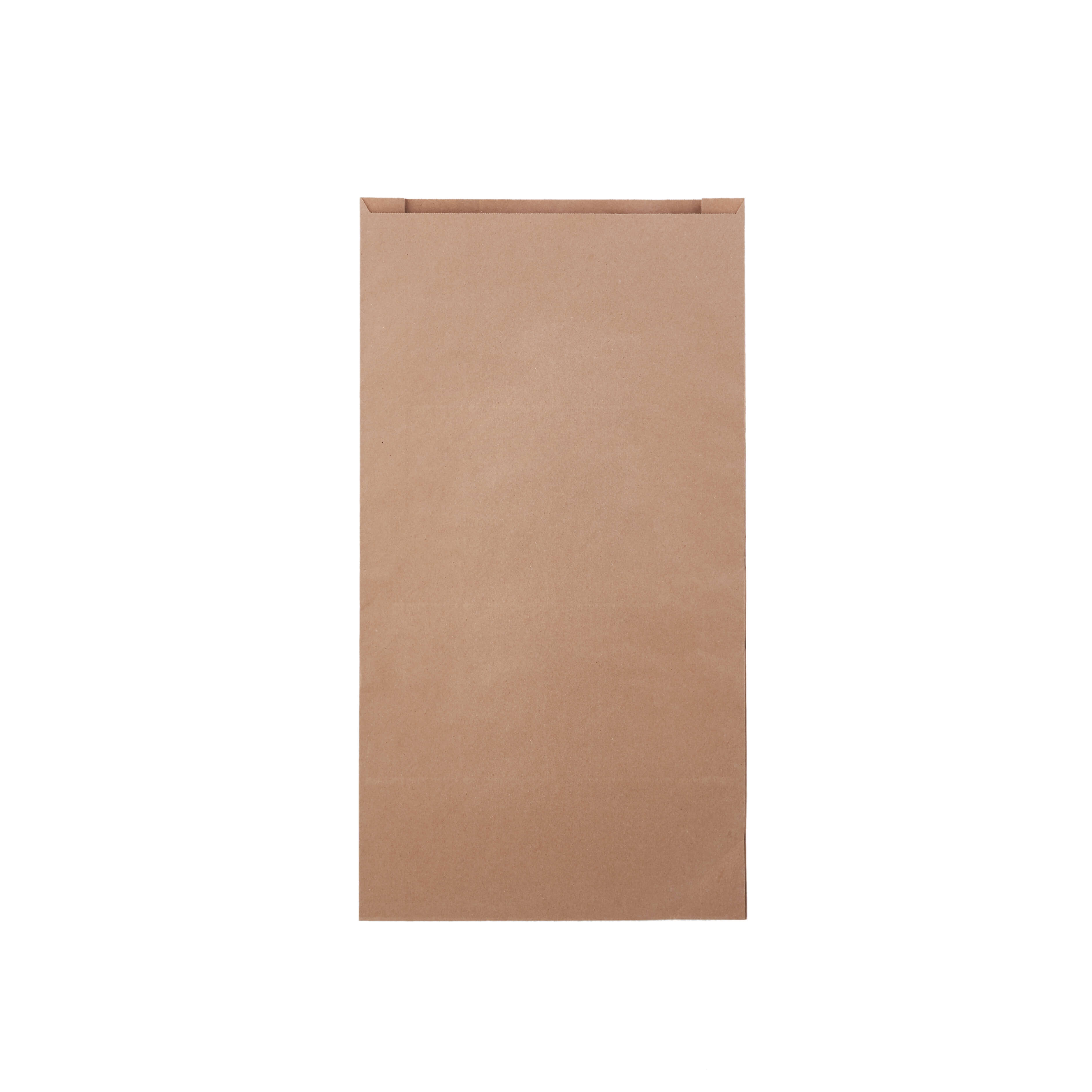 350x90x650 mm  Brown Pinch or Flat Bottom Kraft Paper Bags - Hotpack Global