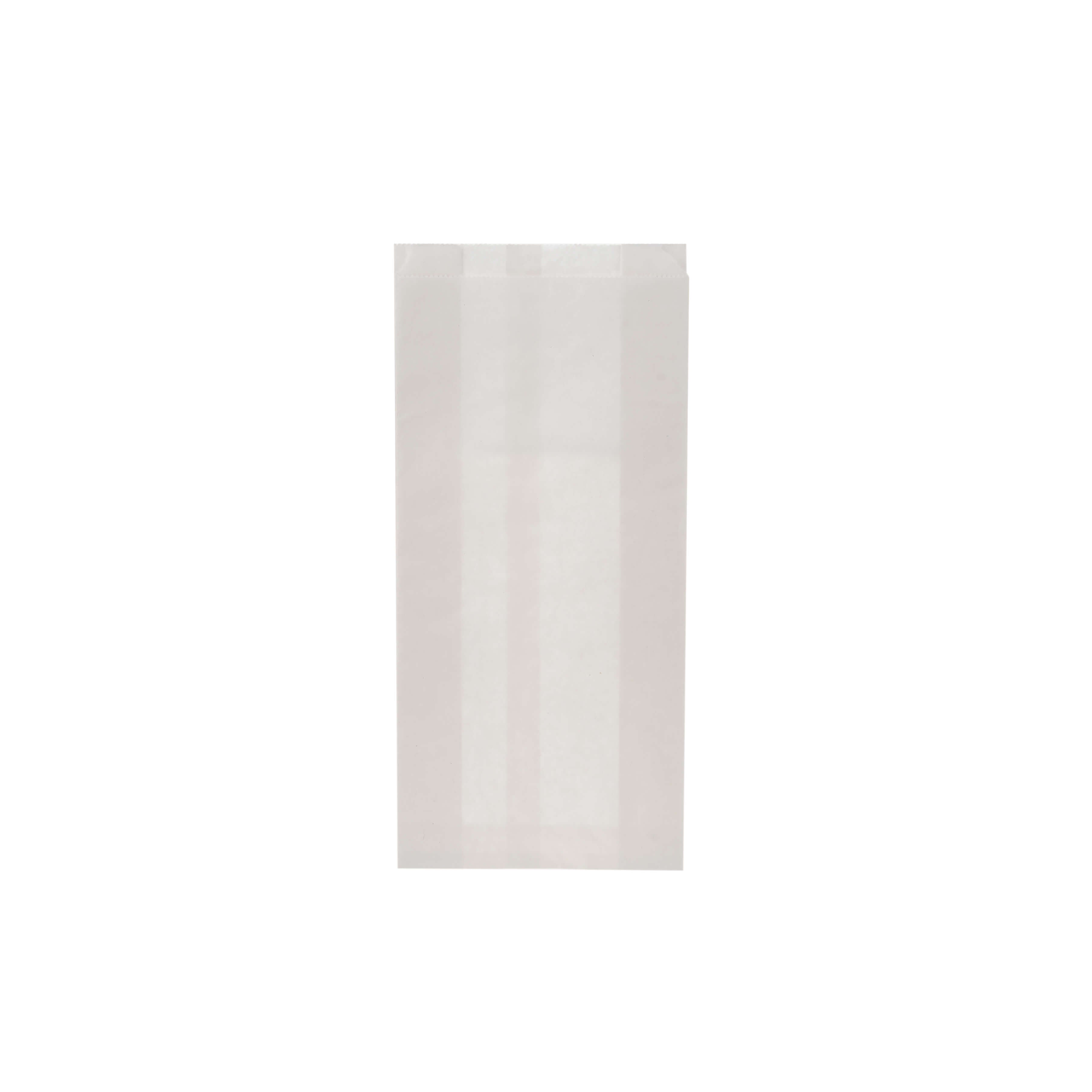 140x75x330 mm No.2 Pinch or flat bottom paper bag white - Hotpack Global
