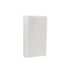 200x100x410 mm No.3 Pinch or flat bottom paper bag white - Hotpack Global