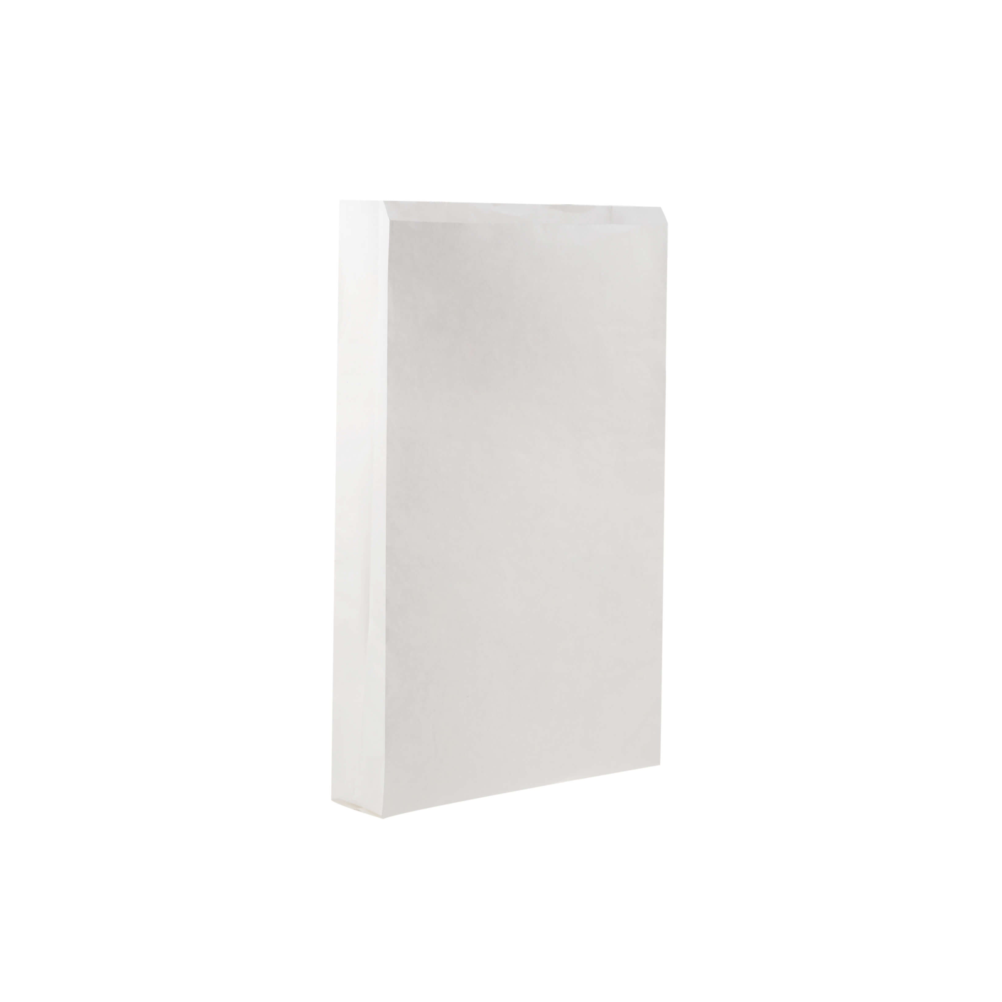 300x90x560 mm Pinch or flat bottom paper bag white - Hotpack Global