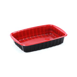 Hotpack | Red & Black Base Container 750 ML with Lids | 300 Pieces - Hotpack Global
