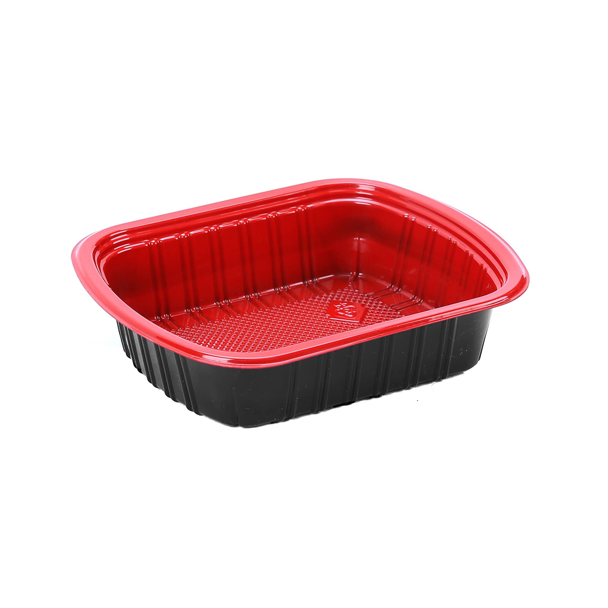 Hotpack | Red & Black Base Container 800 ML with Lids | 300 Pieces - Hotpack Global