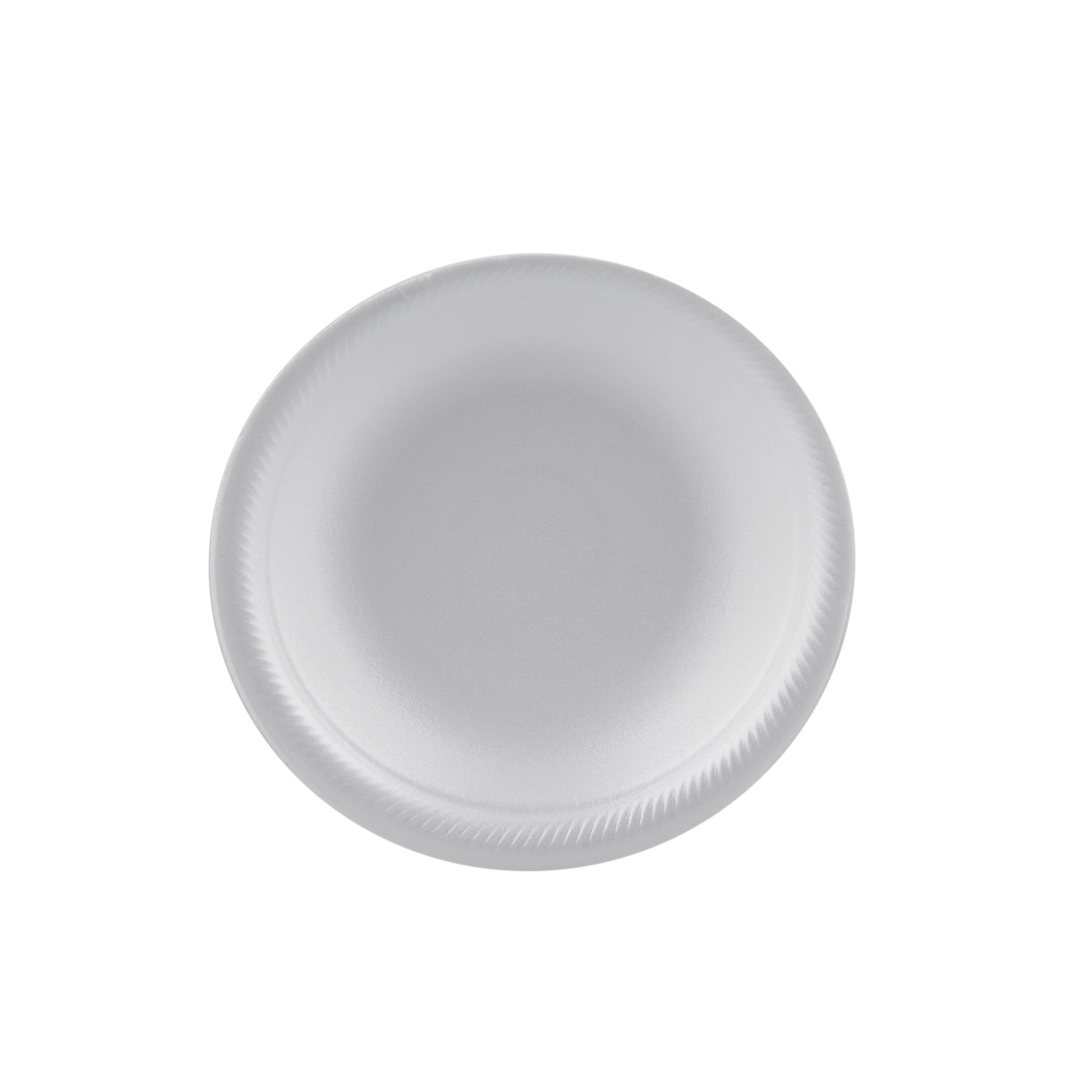 White Round Foam Plate - hotpackwebstore.com