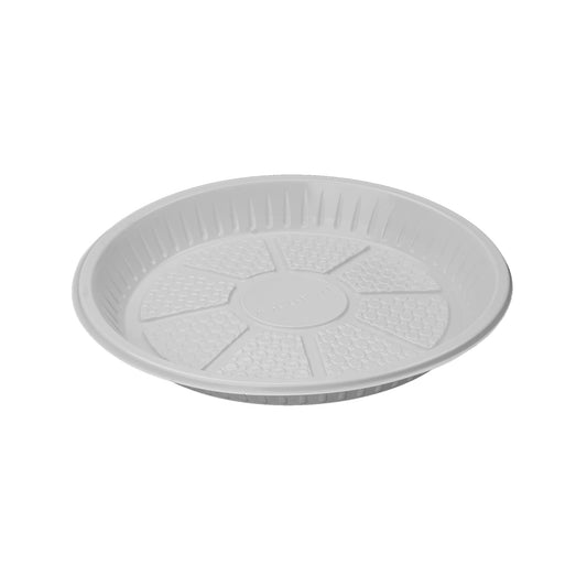 Round Plastic Plate White - Hotpack UAE