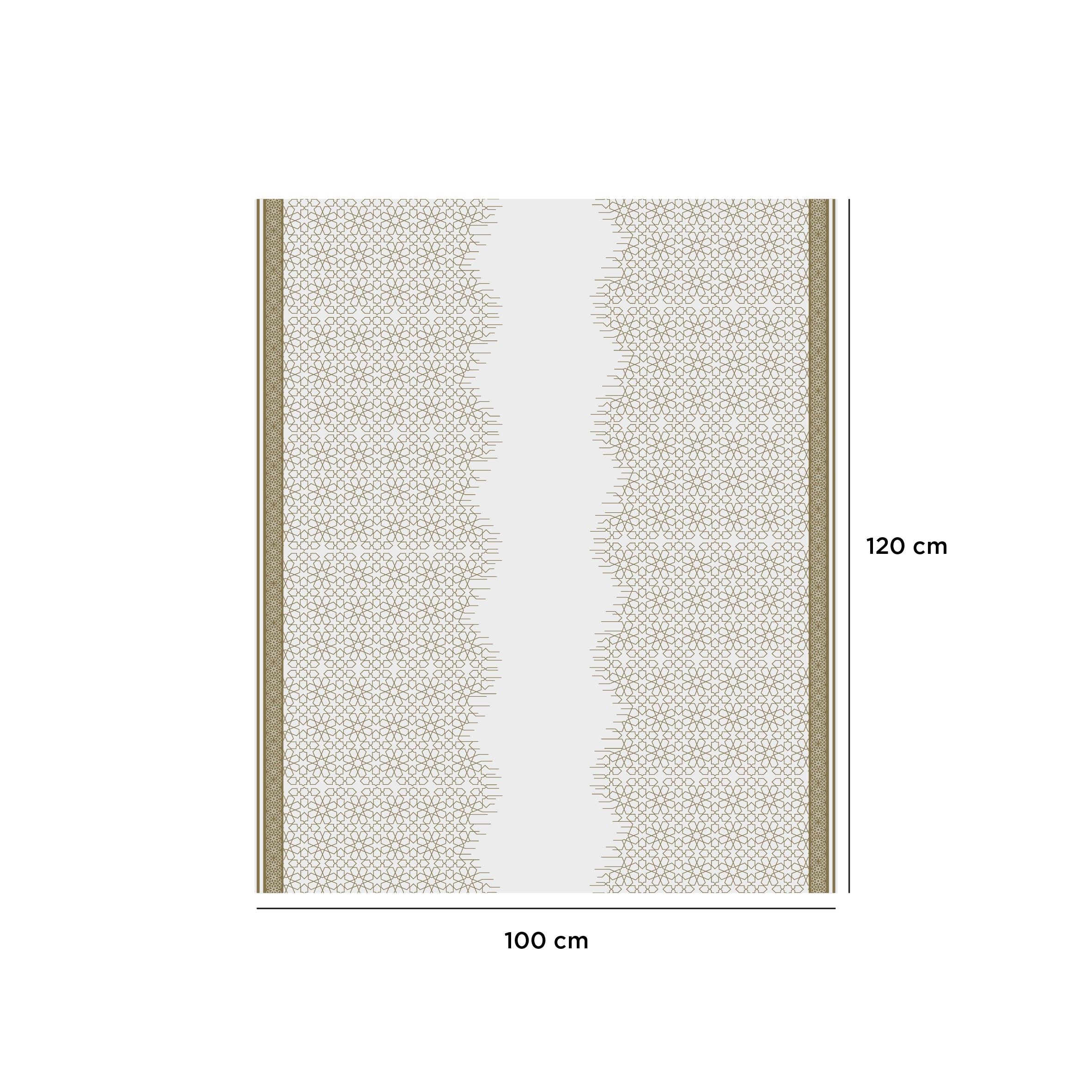 Ramadan Theme Printed White Luxury Sofra, disposable table sheet - Hotpack Global