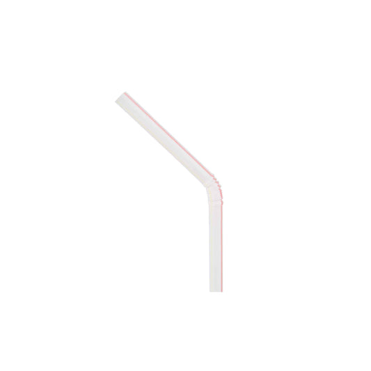 6mm Plastic Flexible Straw Wrapped | 250 Pieces x 40 Packets - Hotpack Global