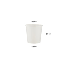 4 Oz White Single Wall Paper Cups Wholesale - Hotpack Globa