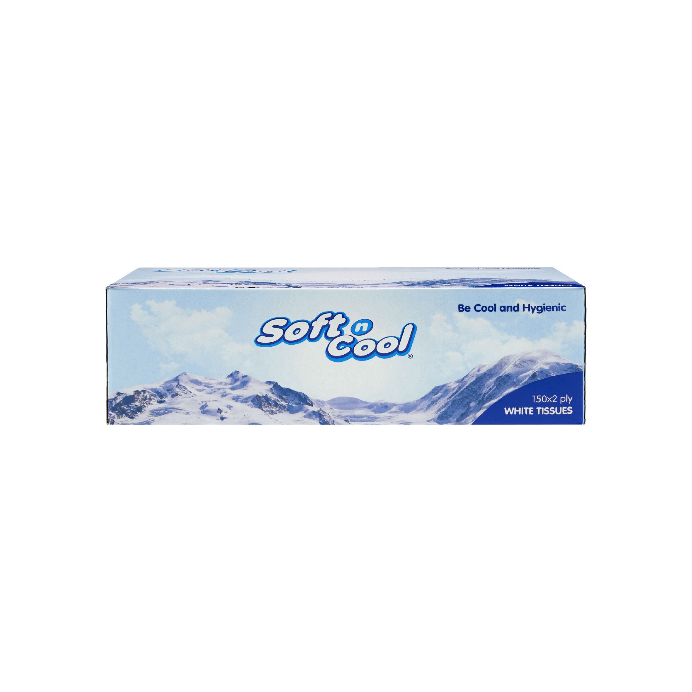 30 boxes Soft n Cool Facial Tissue 150 Sheets x 2 ply - Hotpack UAE