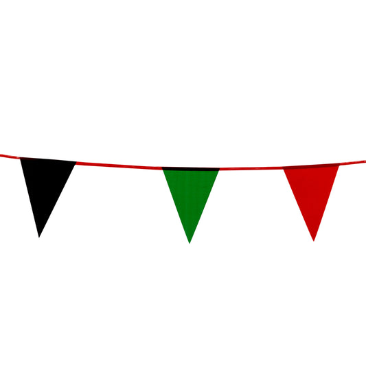 UAE National Day Triangle Fabric Bunting Banner Flag - hotpackwebstore.com